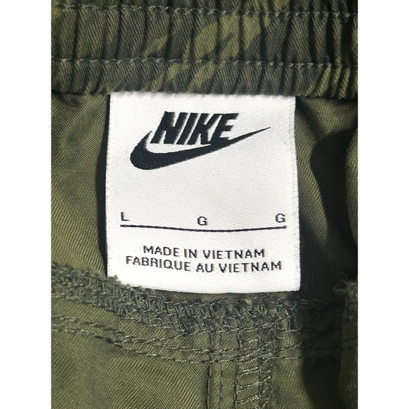 Nike Pants Mens Large Green Camo Utility Unlined Woven Cargo Zip Fly DM0099-355 - Picture 12 of 16
